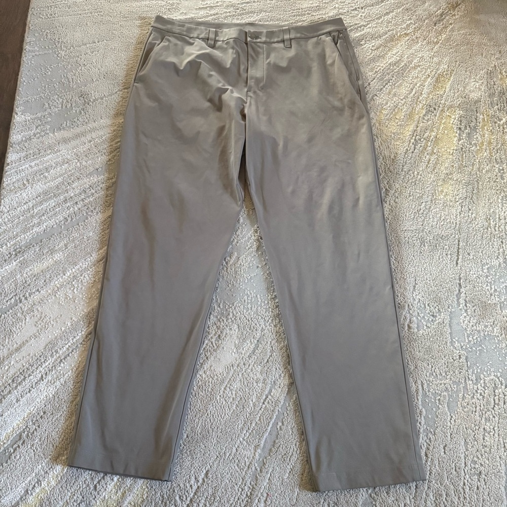 Lululemon ABC Classic Fit Pants trousers taupe brown slim fit  36